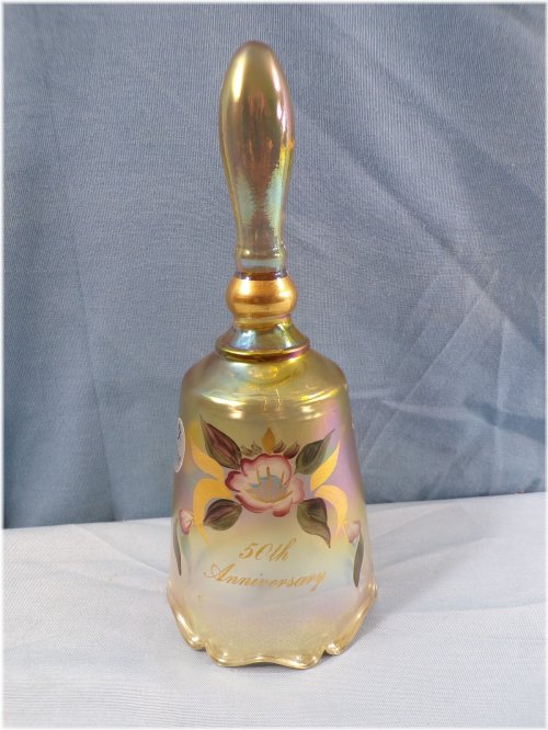 Golden Rose Anniversary Bell