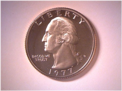 1977 S Proof Washington Quarter - Free Shipping