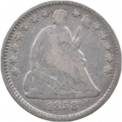 Liberty's Silver Sentinel - 1858 Half Dime