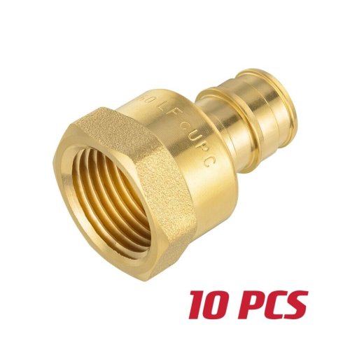 Brass Expansion Adapter Fittings - Set of 10