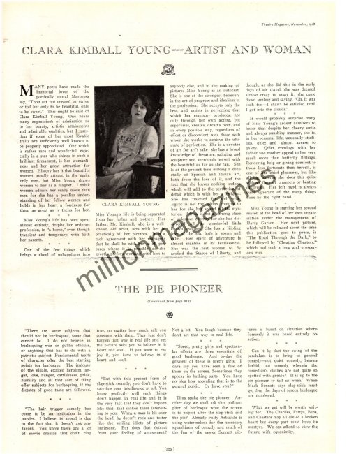 The Golden Age Gazette: Clara Kimball Young Feature