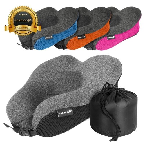 CloudEase Neck Support Travel Pillow - Memory Foam U Shape for Comfortable Car and Plane Travel