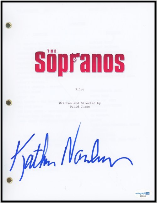 The Sopranos" Pilot Episode Script Autographed by Kathrine Narducci
