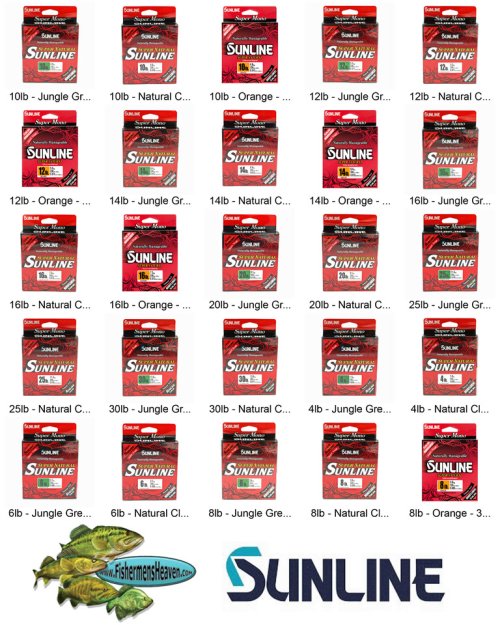 Sunline Monofilament "Super Natural" 330 YD Spool