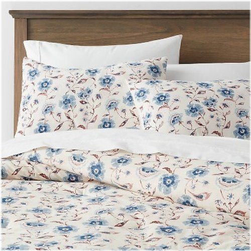 Blue Blossom Comforter & Sham Set