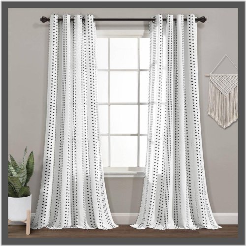 Hygge Striped Window Curtain Panels