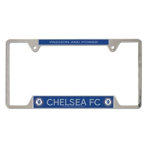 Chrome Plated Metal License Plate Frame for Chelsea FC Fans