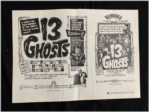 Illusionary Tales: The 1960 Pressbook for 13 Ghosts Movie