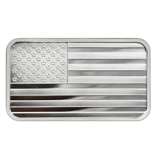 Stars and Stripes 5 oz Fine Silver Bar