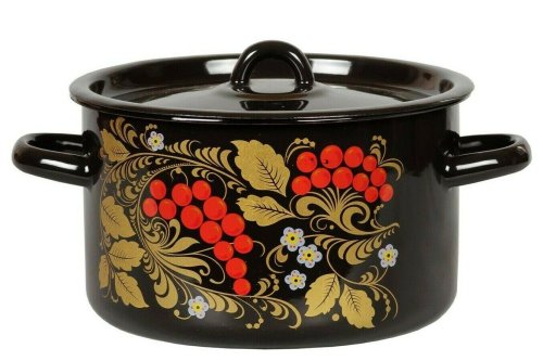 Enamel Khokhloma Stockpot