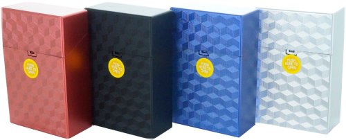 Square Push-to-Open Cigarette Case Set