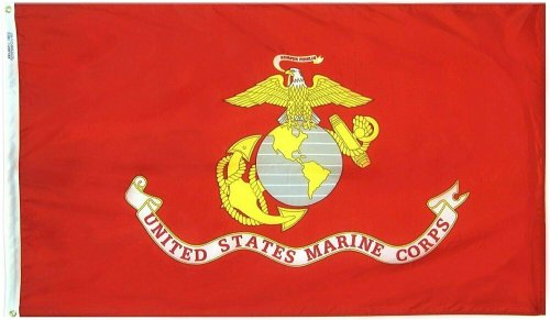 Semper Fi Fidelis Flag with Brass Grommets