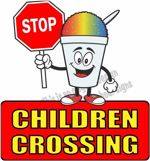 Child Safety Decal for Food Trucks and Concession Carts