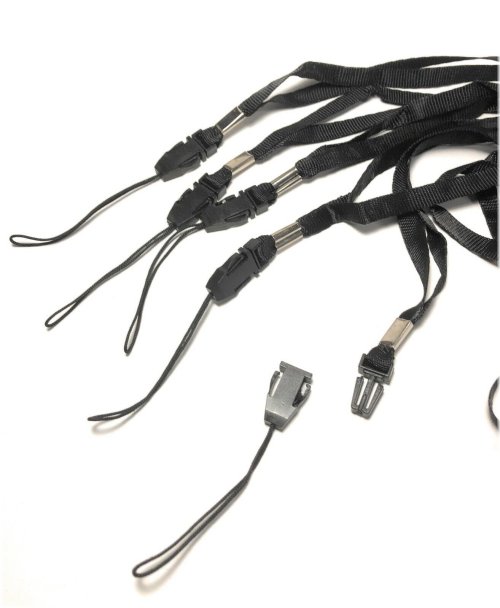 Black Lanyard Set for Mobile Devices and Accessories