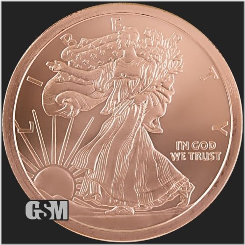 Copper Liberty Round