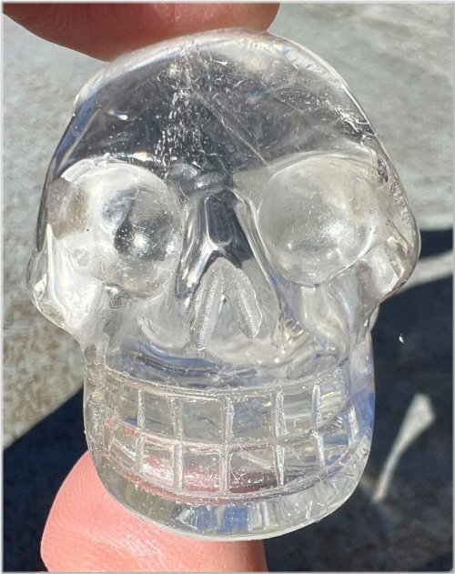 Mystic Veil Quartz Skull