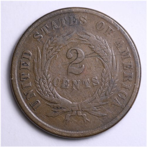 First Year Two Cent 1864 VF B001 RCM