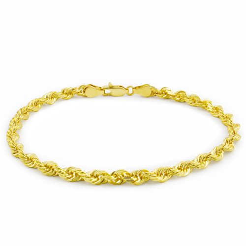 Golden Rope Diamond Bracelet