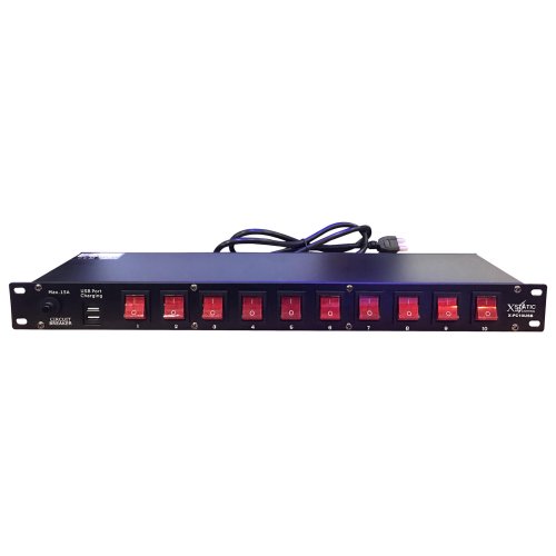 PowerHub 10: Rack-mountable Power Distribution with Dual USB Ports