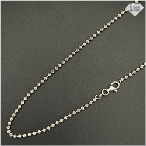 Silver Bead Ball Chain Necklace