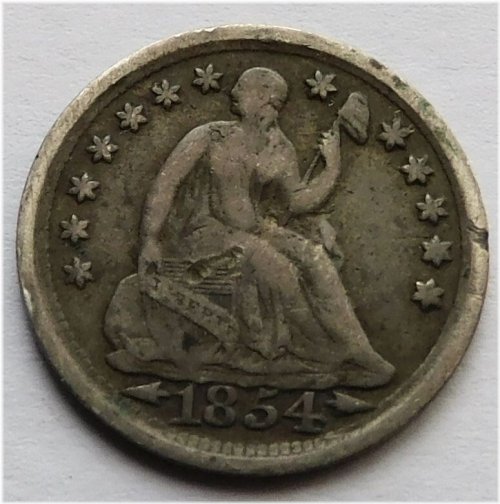 Arrows Seated Liberty Silver Half Dime