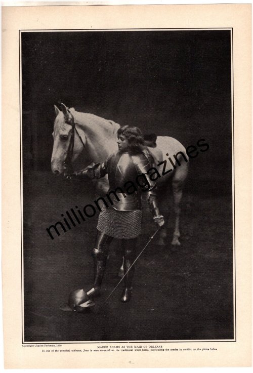 The Maid of Orleans: 1909 Maude Adams Original Print