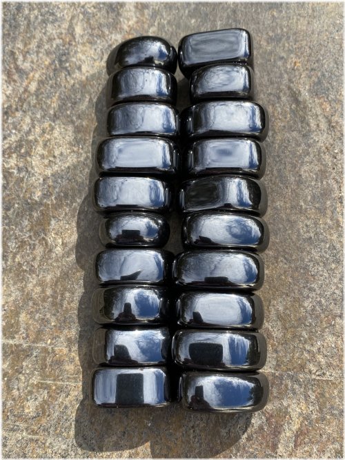 Magnetic Hematite Grounding Stones