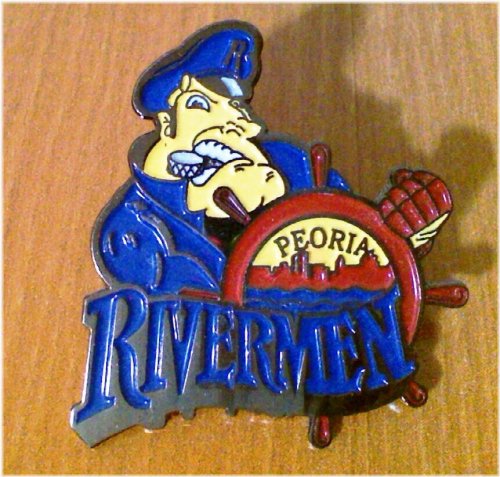 Peoria Rivermen Logo Pin - Style B