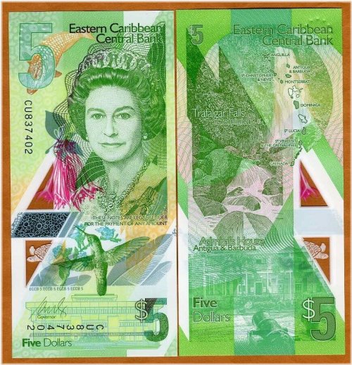 Caribbean Gem UNC Polymer Note