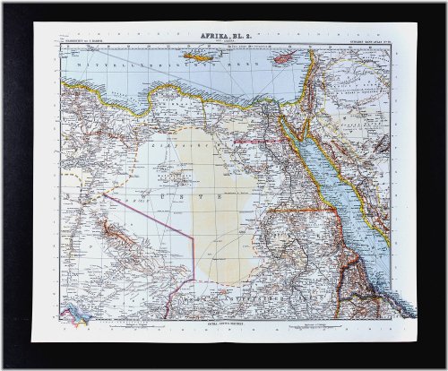 1911 Stieler Map of Africa and the Middle East