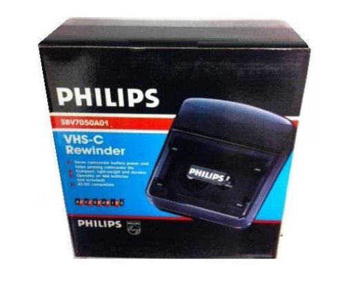 Philips RewindMaster VHS-C Camcorder Tape Rewinder with Auto Shut-off