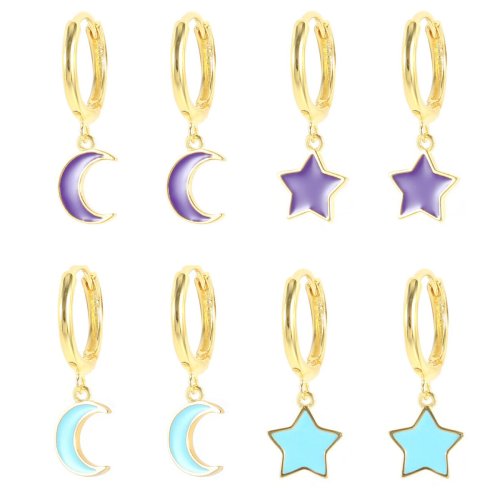 Starry Night Hoop Earrings