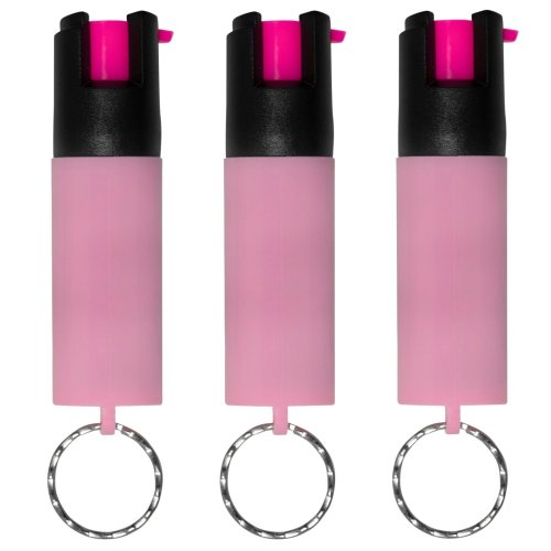 Magnum Defense Spray Set with Key Ring and Pink Sleeve