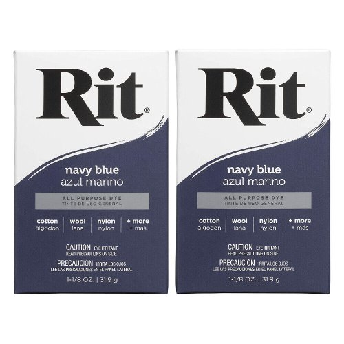 Navy Blue Powder Dye Pack for Fabric and Crafts (2 Pack)