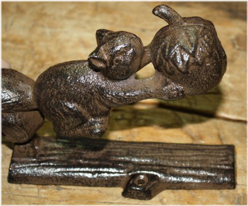 Squirrel & Acorn Cast Iron Door Knocker