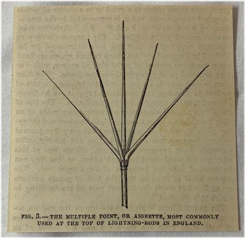 Aigrette Lightning Rod Engraving from 1882