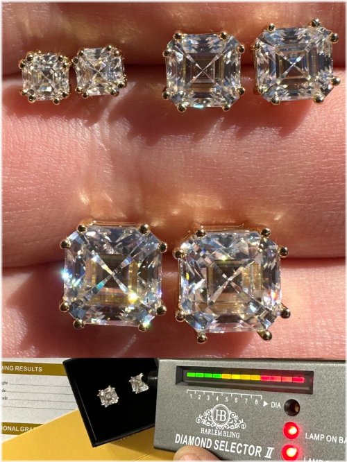 Asscher Sparkle Earrings