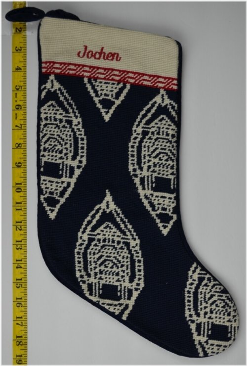 Frosty Peaks Personalized Needlepoint Stocking