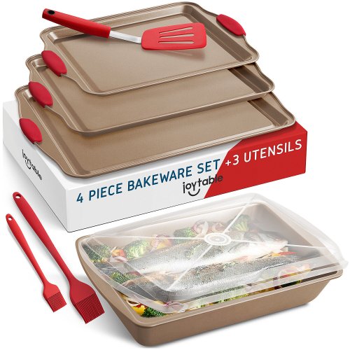 Complete Baking Kit with Nonstick Sheets and Accessories