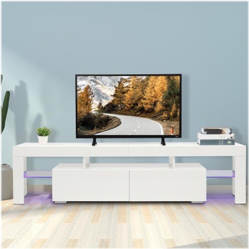 Glossy Glow Entertainment Unit for Large TVs