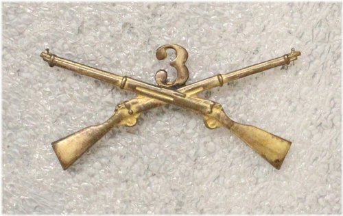 3rd Infantry Regiment Collar Pin, c.1905