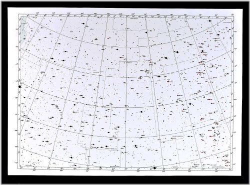 Stellar Atlas: 1950 Hercules Bootes Canes Venatici Constellation Universe Chart