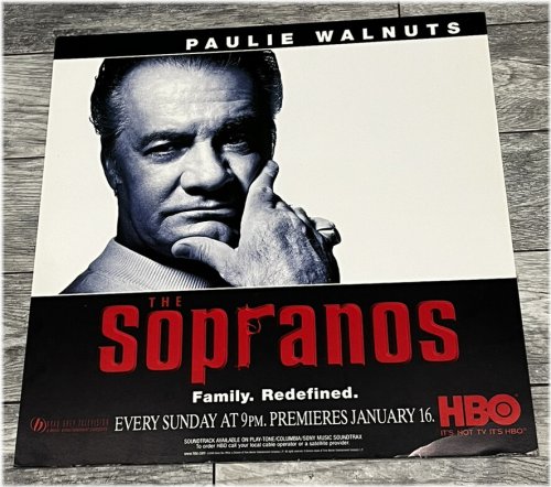 NYC Subway Poster Featuring Paulie Walnuts from The Sopranos