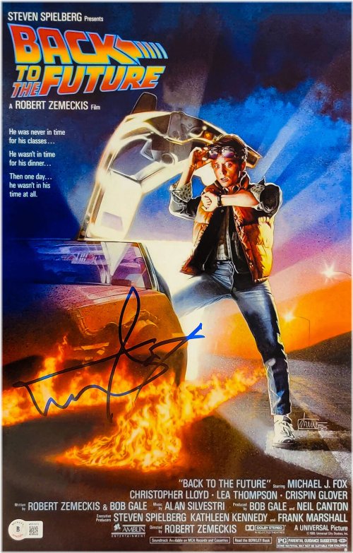 Back to the Future 1 Autographed Poster by Michael J. Fox