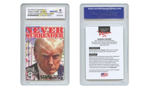 Presidential Mugshot Collectible Card by Rency Art