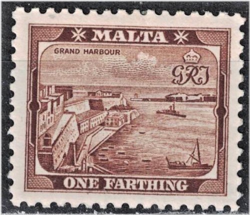 Valletta Harbor Stamp - 1910 SC#29 MH