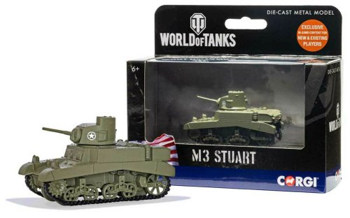 Stuart "Fit To Box" Diecast Tank