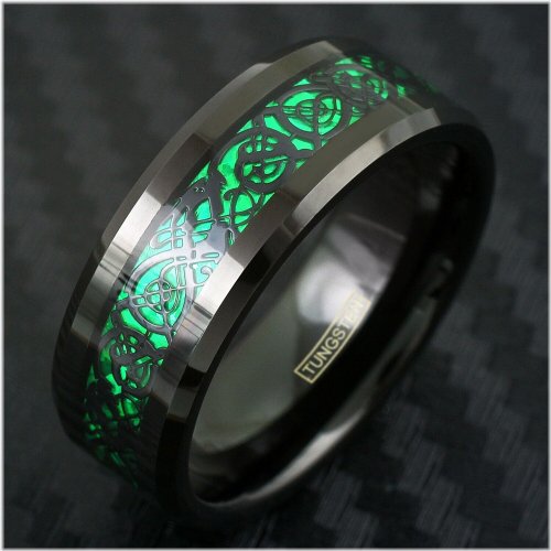 Dragon's Embrace Tungsten Ring