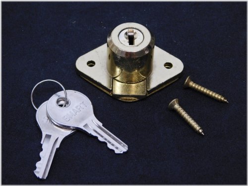 Brass Cylinder Lock (Keyed Alike) for Drawers and Cabinets