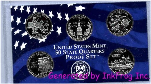 American State Quarters Gem Proof Set - 2000 Edition